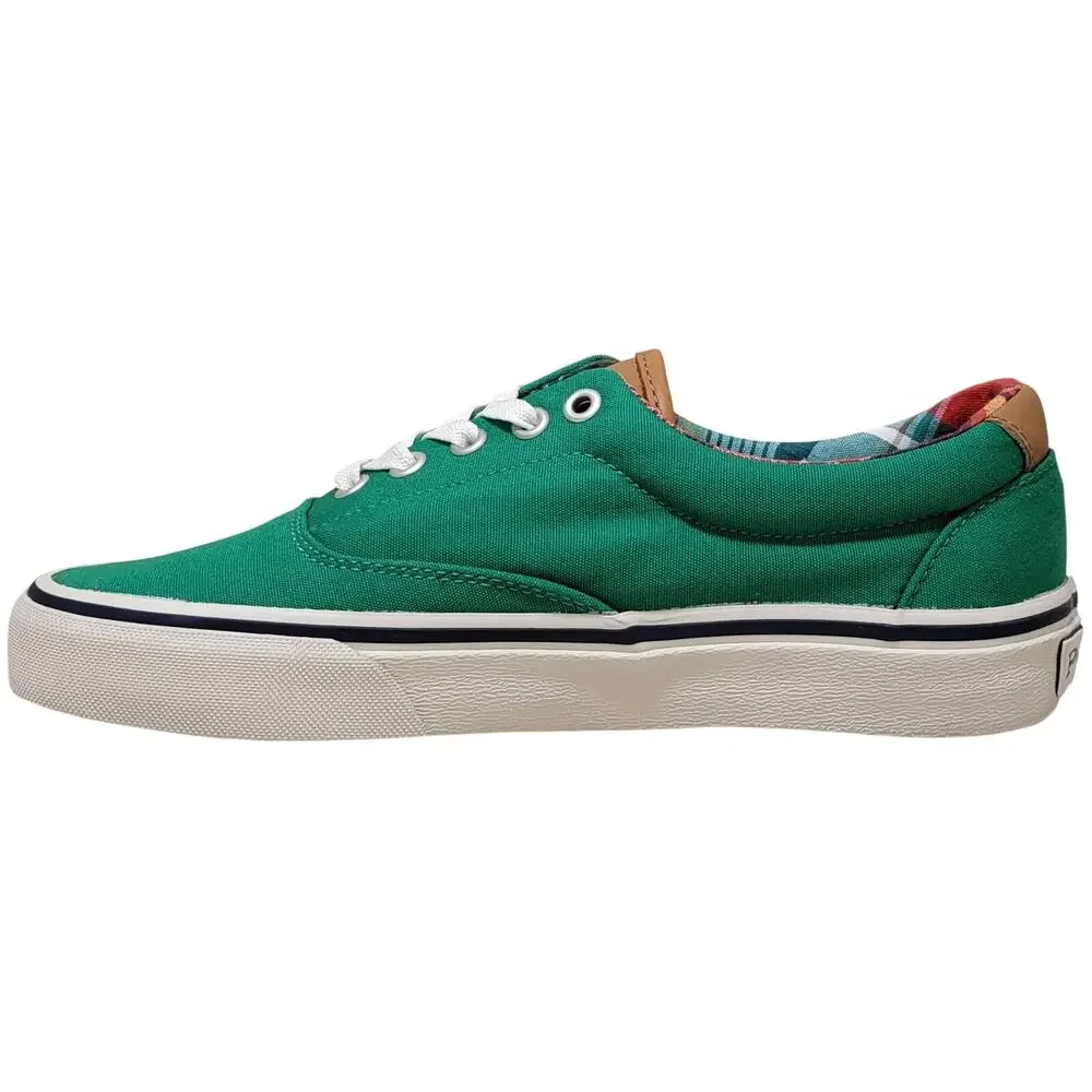 Polo Ralph Lauren Keaton Pony Low Top Sneaker Size US 7D Green Canvas